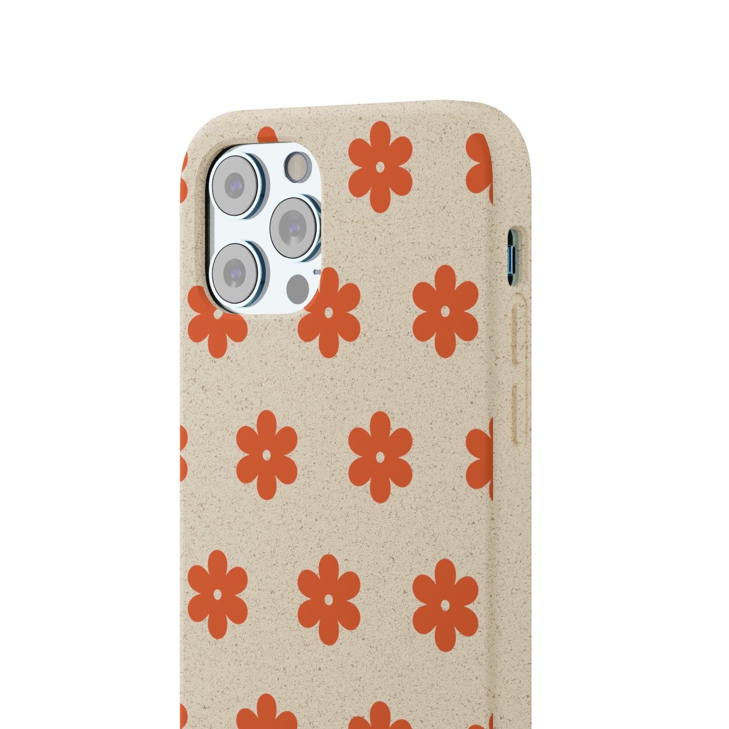 Étuis Bio à motifs floraux orange